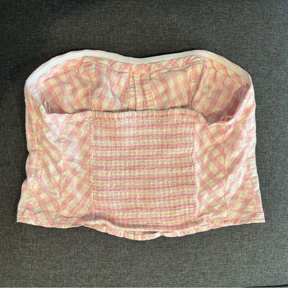 FREE PEOPLE: Leilani Gingham Tube Top - Picture 5 of 6